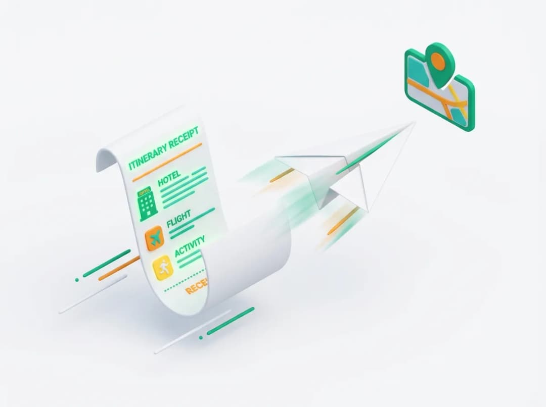 Trip planner app workflow